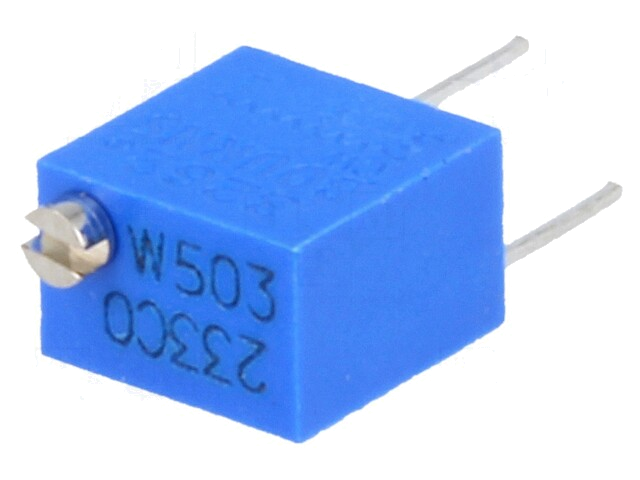 Potentiometer: montage-; staand,meerslagen; 50kΩ; 250mW; ±10% Potentiometer: montage-; staand,meerslagen; 50kΩ; 250mW; ±10%